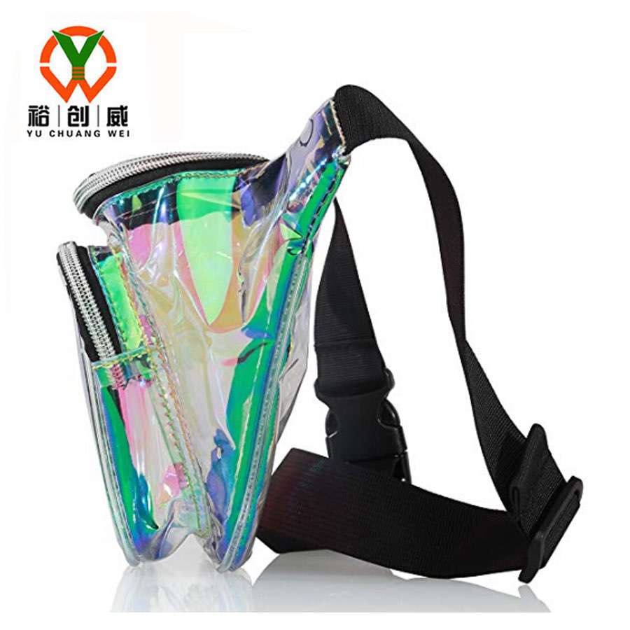 镭射腰包，透明PVC腰包